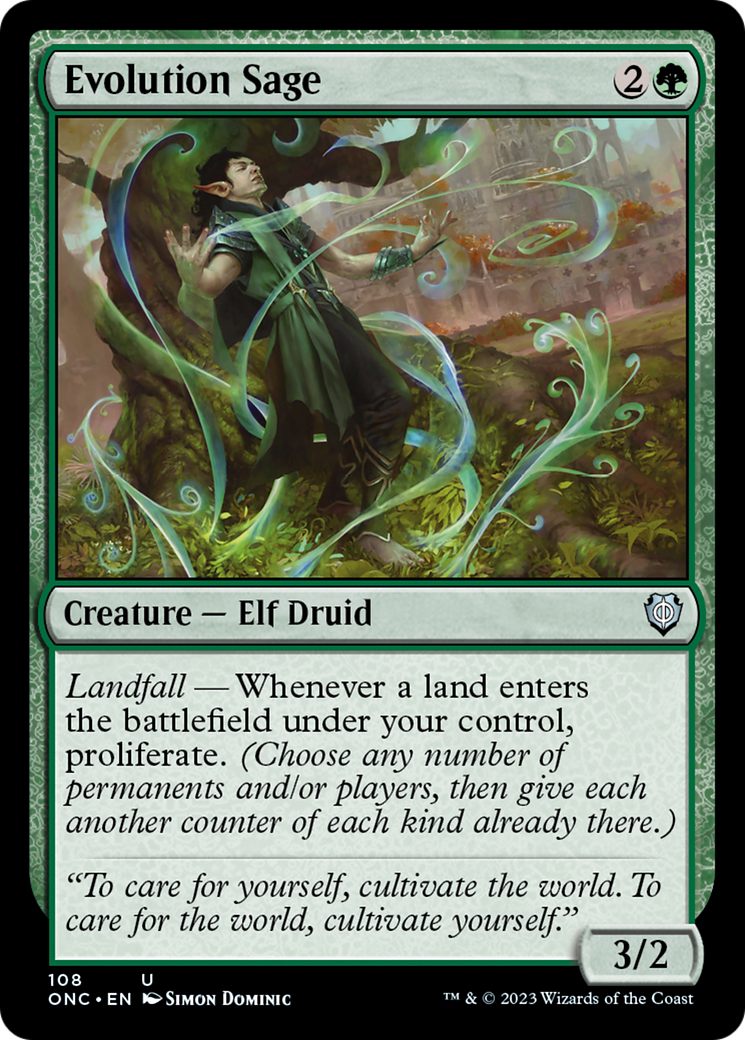 Evolution Sage [Phyrexia: All Will Be One Commander] | Good Games North