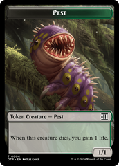 Treasure // Pest Double-Sided Token [Outlaws of Thunder Junction Tokens] | Good Games North