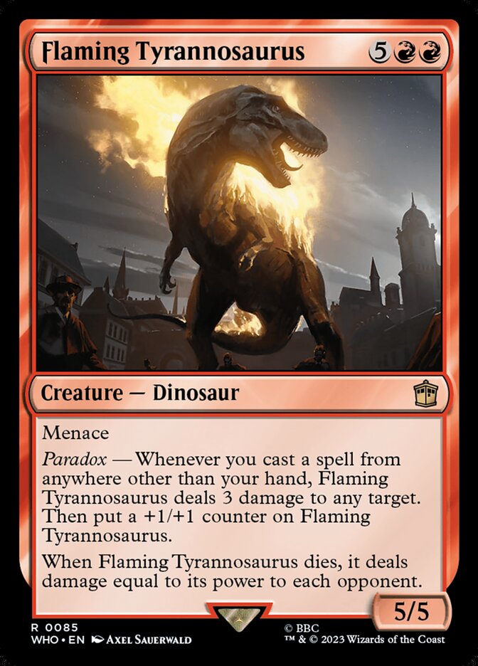 Flaming Tyrannosaurus 85 (Universes Beyond: Doctor Who)  | Good Games North