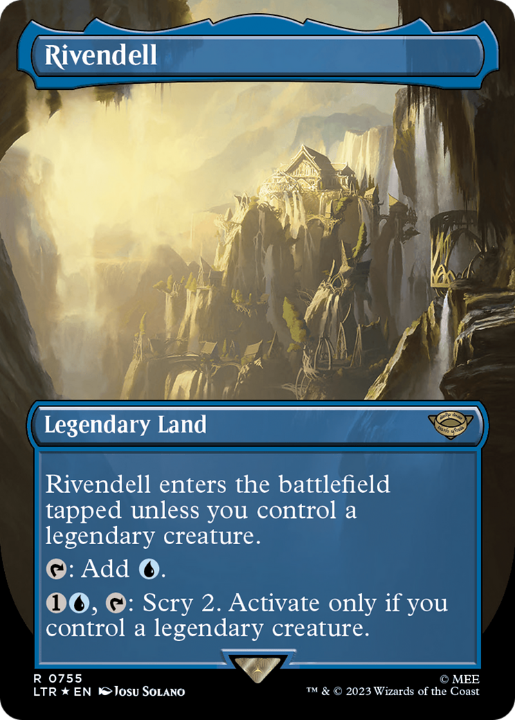 Rivendell (Borderless) (Surge Foil) [The Lord of the Rings: Tales of Middle-Earth] | Good Games North