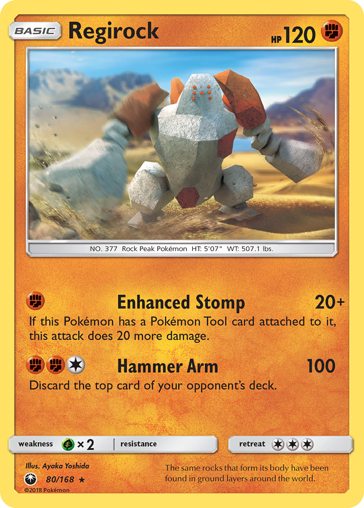 Regirock (80/168) [Sun & Moon: Celestial Storm] | Good Games North