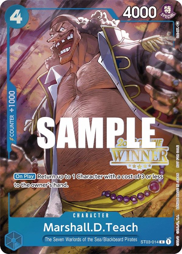Marshall.D.Teach (Online Regional 2023) [Winner] [One Piece Promotion Cards] | Good Games North