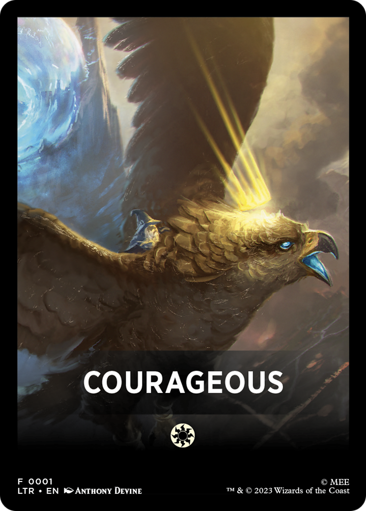 Courageous Theme Card [The Lord of the Rings: Tales of Middle-Earth Tokens] | Good Games North