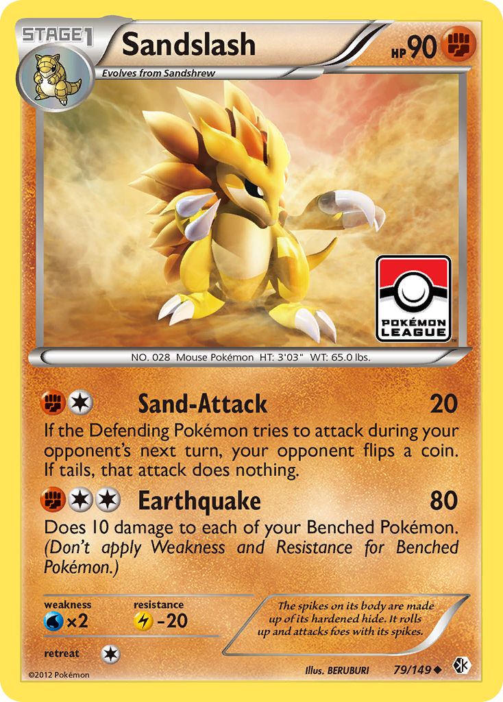 Sandslash (79/149) [Black & White: Boundaries Crossed] | Good Games North