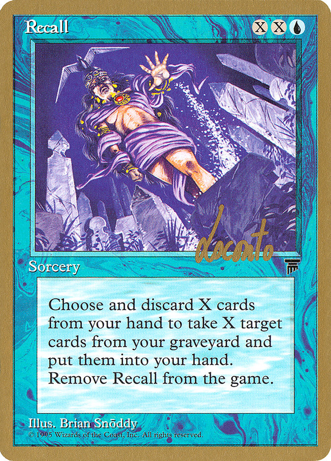 Recall (Michael Loconto) [Pro Tour Collector Set] | Good Games North
