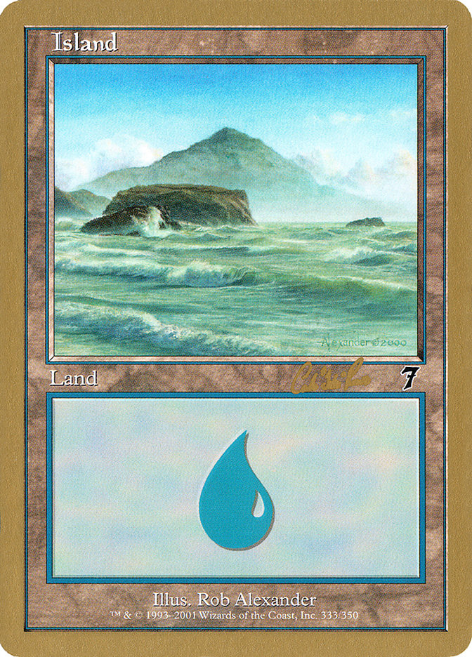 Island (cr333) (Carlos Romao) [World Championship Decks 2002] | Good Games North