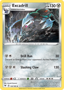 Excadrill (122/185) [Sword & Shield: Vivid Voltage] | Good Games North