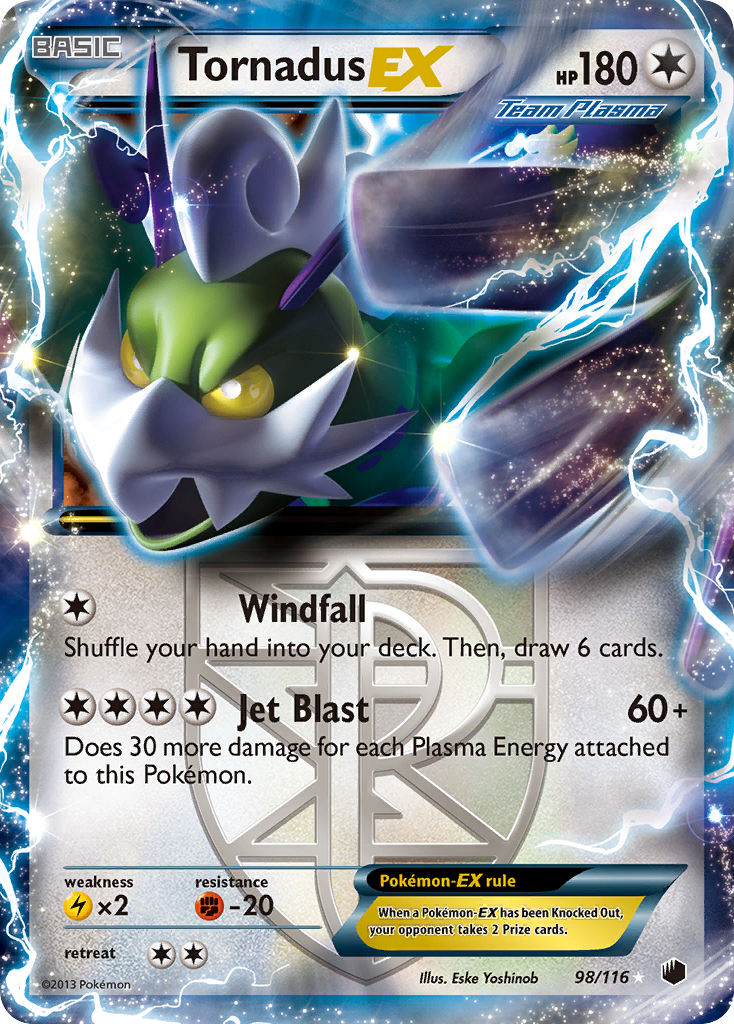 Tornadus EX (98/116) [Black & White: Plasma Freeze] | Good Games North