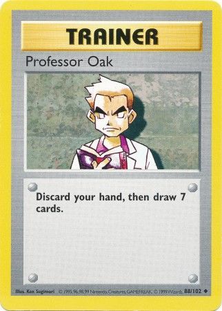 Professor Oak (88/102) [Base Set Shadowless Unlimited] | Good Games North