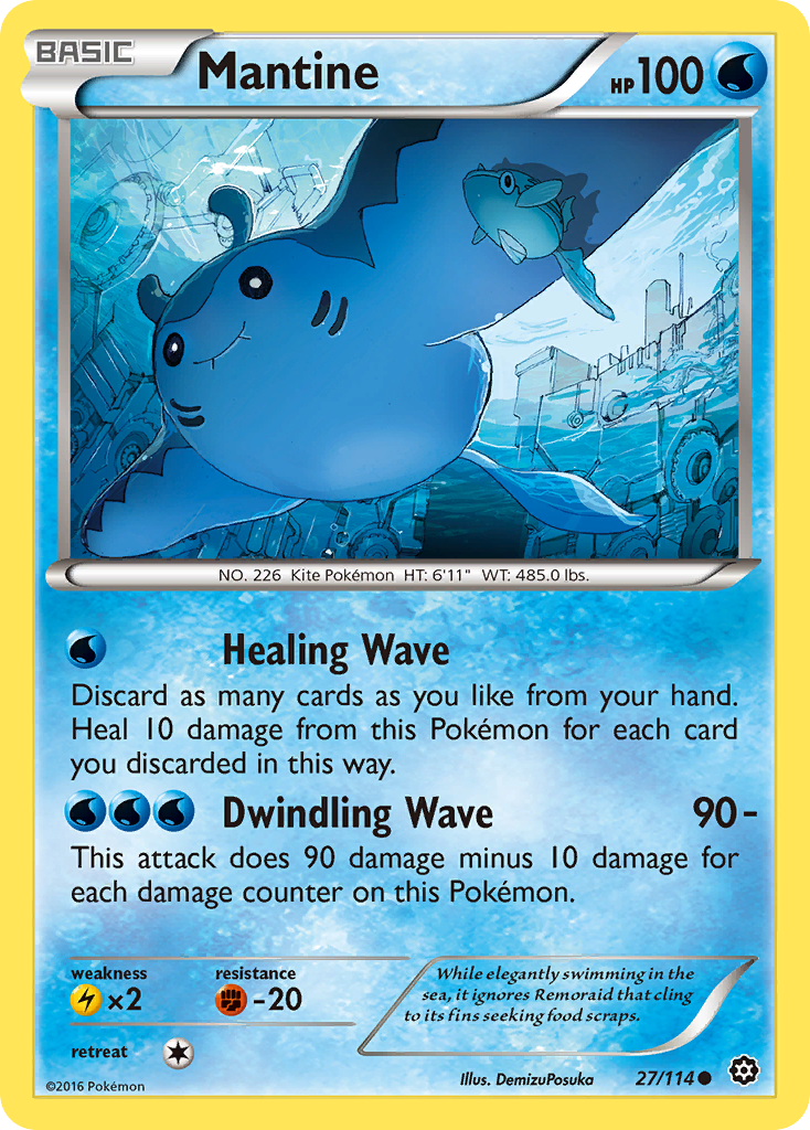 Mantine (27/114) [XY: Steam Siege] | Good Games North