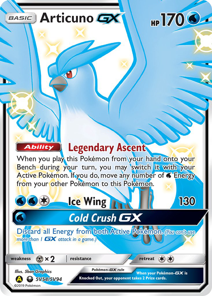 Articuno GX (SV54/SV94) [Sun & Moon: Hidden Fates - Shiny Vault] | Good Games North
