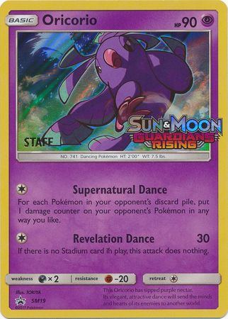 Oricorio (SM19) (Staff Prerelease Promo) [Sun & Moon: Black Star Promos] | Good Games North
