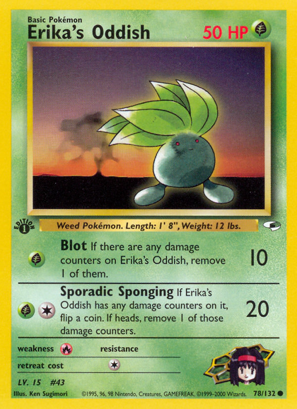 Erika's Oddish (78/132) [Gym Heroes 1st Edition] | Good Games North
