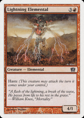 Lightning Elemental [Eighth Edition] | Good Games North