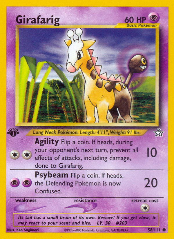 Girafarig (58/111) [Neo Genesis 1st Edition] | Good Games North