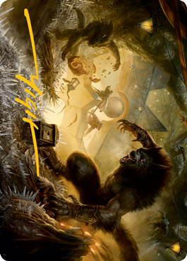 Storm the Festival Art Card (Gold-Stamped Signature) [Innistrad: Midnight Hunt Art Series] | Good Games North