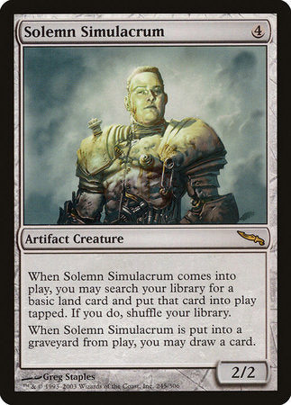 Solemn Simulacrum [Mirrodin] | Good Games North