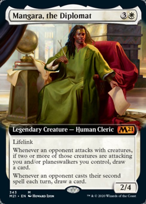 Mangara, the Diplomat (Extended Art) [Core Set 2021] | Good Games North