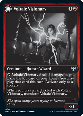 Voltaic Visionary // Volt-Charged Berserker [Innistrad: Double Feature] | Good Games North
