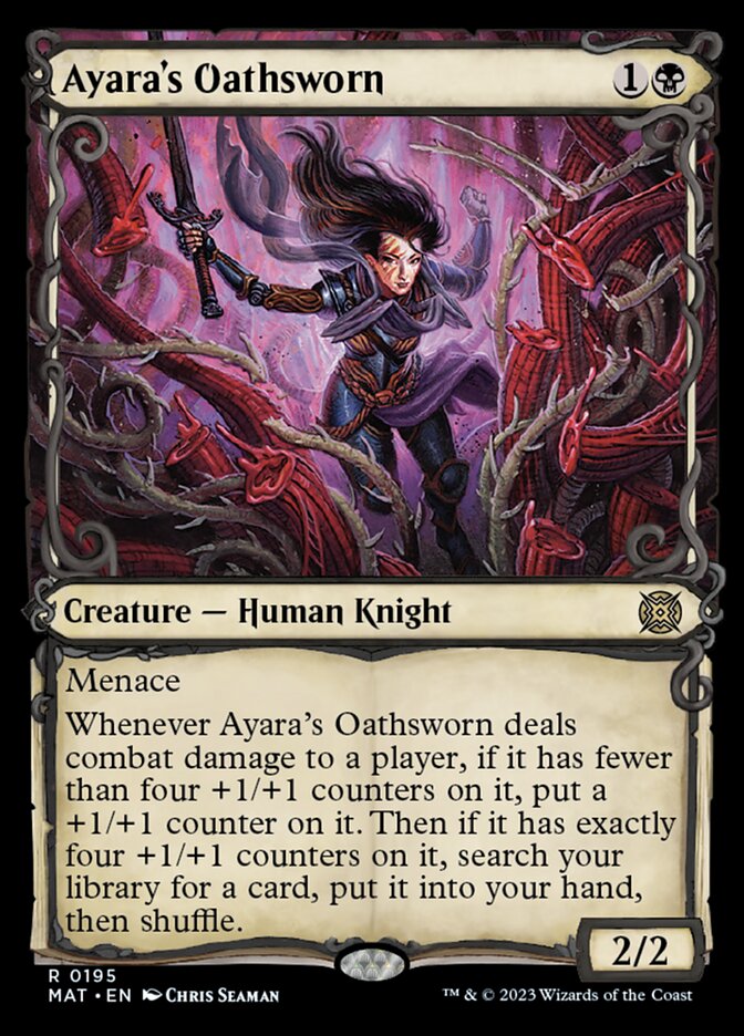 Ayara's Oathsworn (Showcase Halo Foil) [March of the Machine: The Aftermath] | Good Games North
