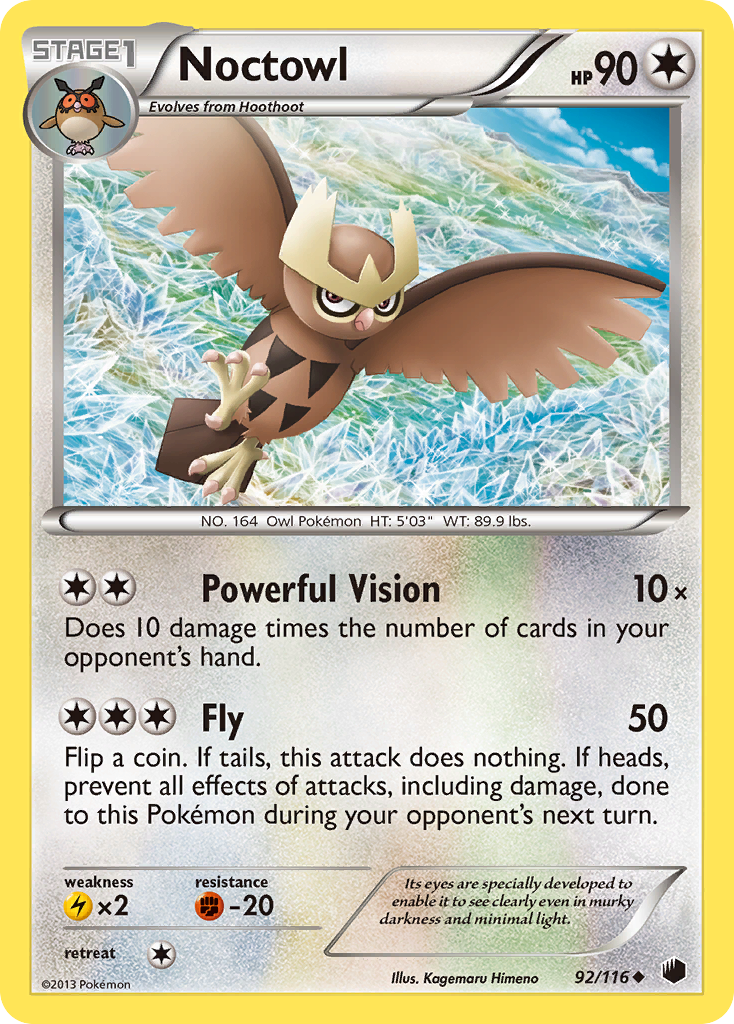 Noctowl (92/116) [Black & White: Plasma Freeze] | Good Games North