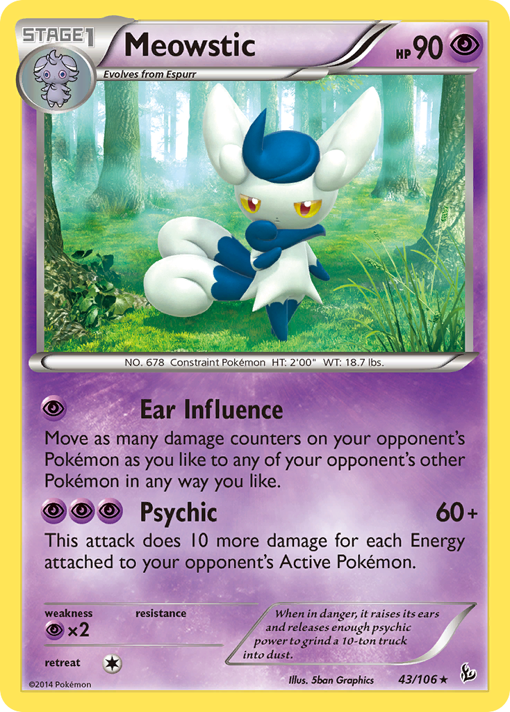 Meowstic (43/106) [XY: Flashfire] | Good Games North
