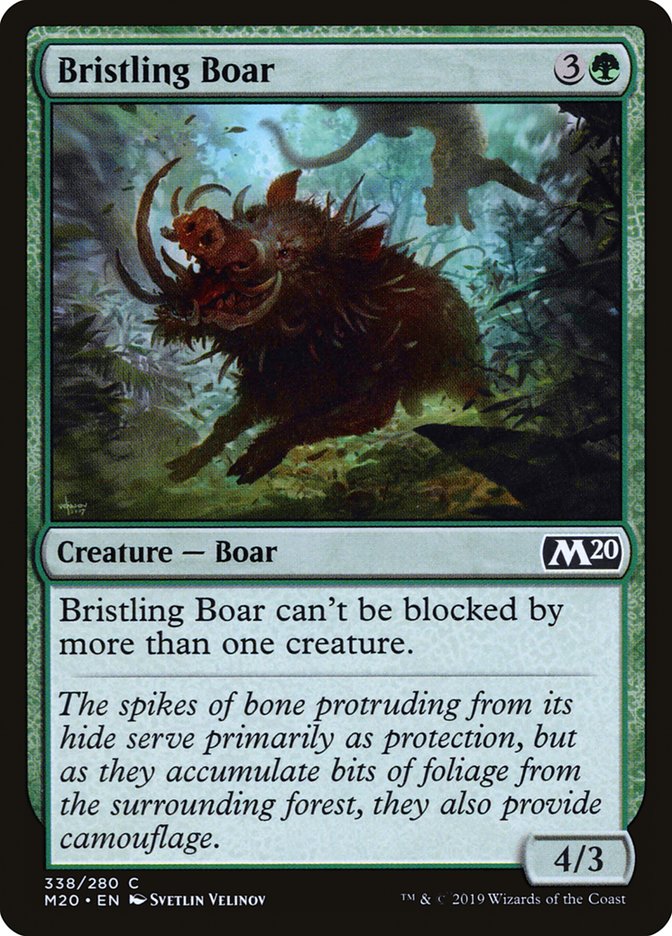 Bristling Boar [Core Set 2020] | Good Games North
