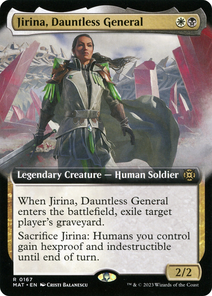 Jirina, Dauntless General (Extended Art) [March of the Machine: The Aftermath] | Good Games North