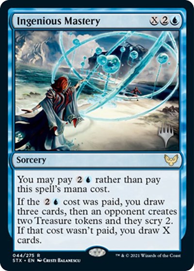 Ingenious Mastery (Promo Pack) [Strixhaven: School of Mages Promos] | Good Games North