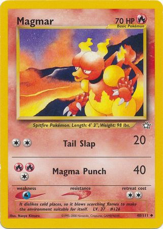 Magmar (40/111) [Neo Genesis Unlimited] | Good Games North