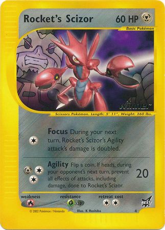 Rocket's Scizor (4) (Winner) [Best of Promos] | Good Games North