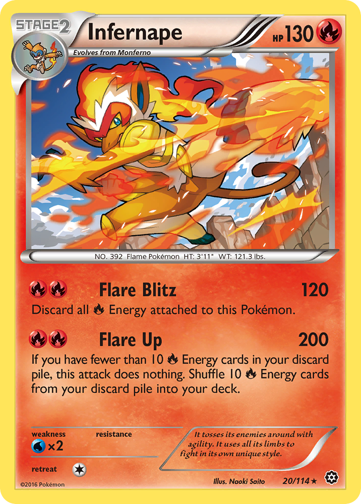 Infernape (20/114) [XY: Steam Siege] | Good Games North