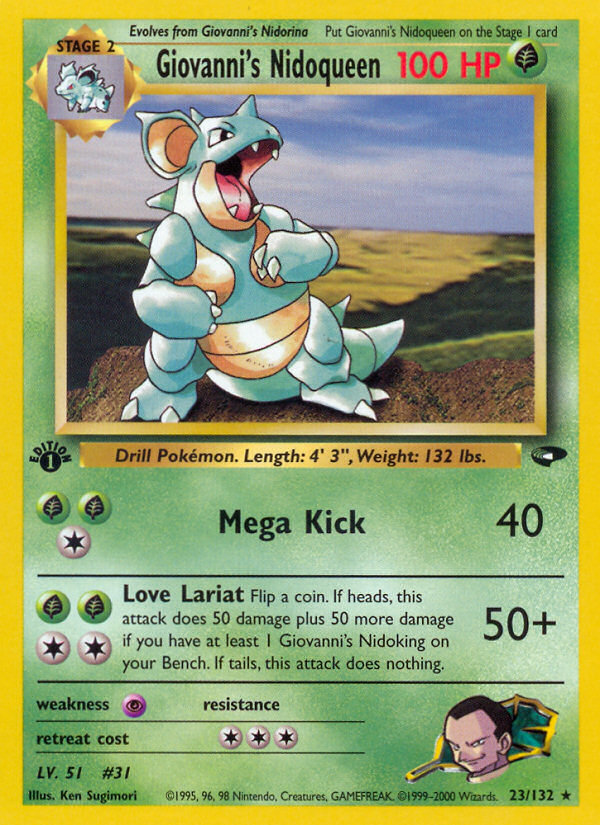 Giovanni's Nidoqueen (23/132) [Gym Challenge 1st Edition] | Good Games North