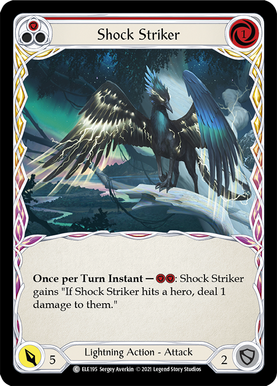 Shock Striker (Red) [ELE195] (Tales of Aria)  1st Edition Normal | Good Games North
