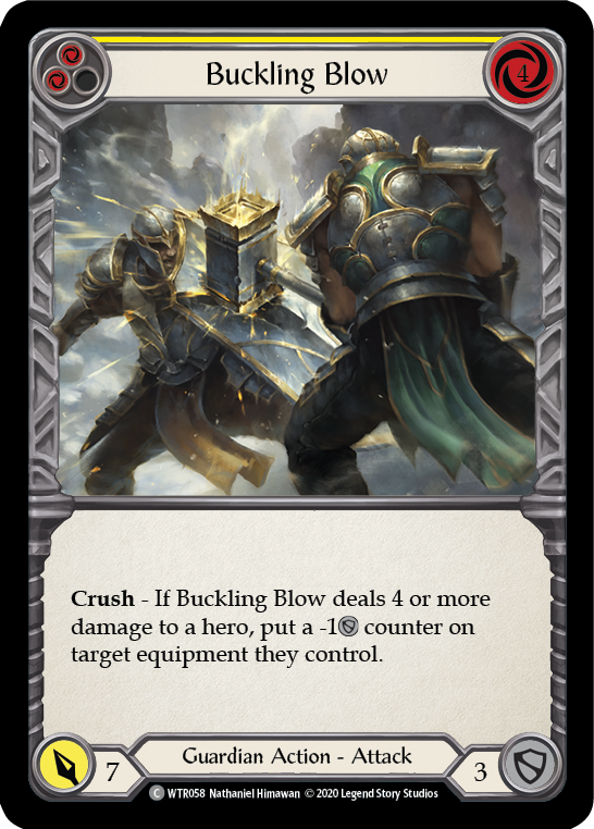 Buckling Blow (Yellow) [U-WTR058] (Welcome to Rathe Unlimited)  Unlimited Rainbow Foil | Good Games North