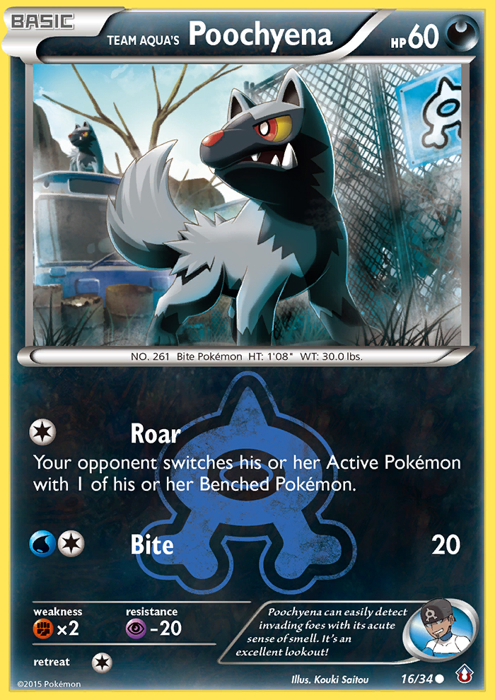Team Aqua's Poochyena (16/34) [XY: Double Crisis] | Good Games North