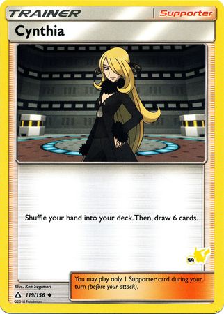 Cynthia (119/156) (Pikachu Stamp #59) [Battle Academy 2020] | Good Games North