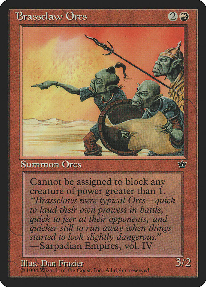 Brassclaw Orcs (Dan Frazier) [Fallen Empires] | Good Games North