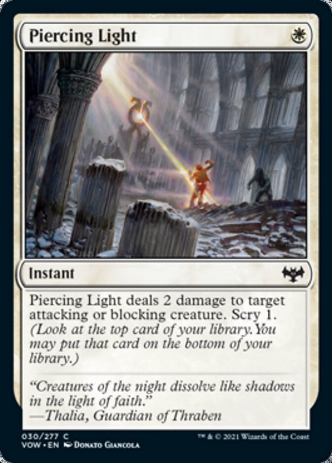 Piercing Light [Innistrad: Crimson Vow] | Good Games North
