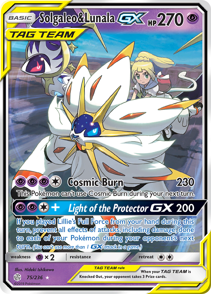 Solgaleo & Lunala GX (75/236) [Sun & Moon: Cosmic Eclipse] | Good Games North