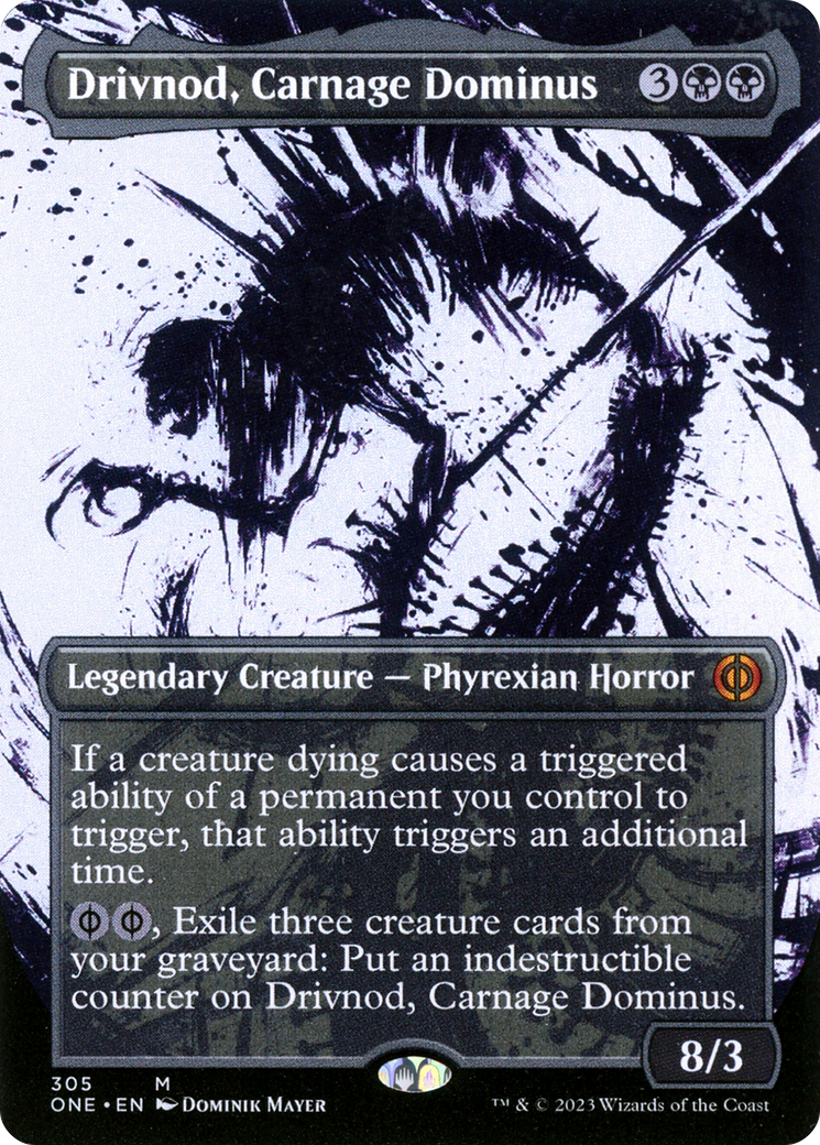 Drivnod, Carnage Dominus (Borderless Ichor) [Phyrexia: All Will Be One] | Good Games North