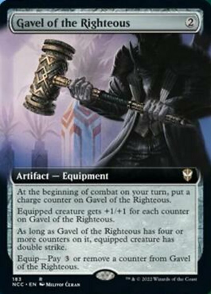 Gavel of the Righteous (Extended Art) [Streets of New Capenna Commander] | Good Games North