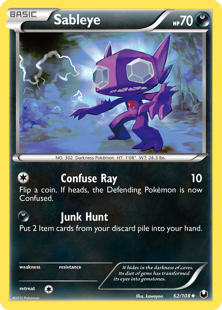Sableye (62/108) [Black & White: Dark Explorers] | Good Games North