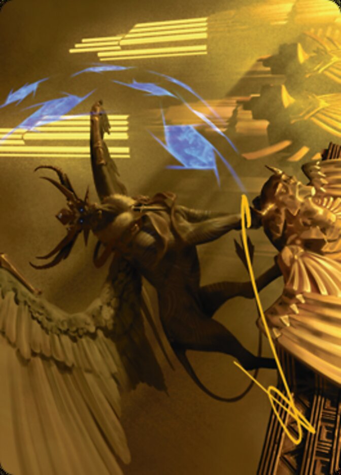 Raffine, Scheming Seer Art Card (Gold-Stamped Signature) [Streets of New Capenna Art Series] | Good Games North