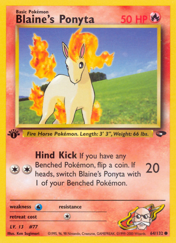 Blaine's Ponyta (64/132) [Gym Challenge 1st Edition] | Good Games North