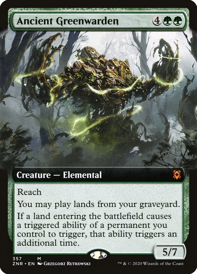 Ancient Greenwarden (Extended Art) [Zendikar Rising] | Good Games North