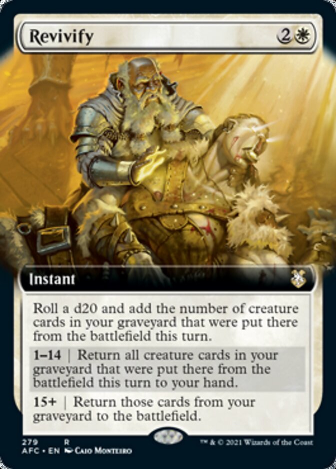 Revivify (Extended) [Dungeons & Dragons: Adventures in the Forgotten Realms Commander] | Good Games North