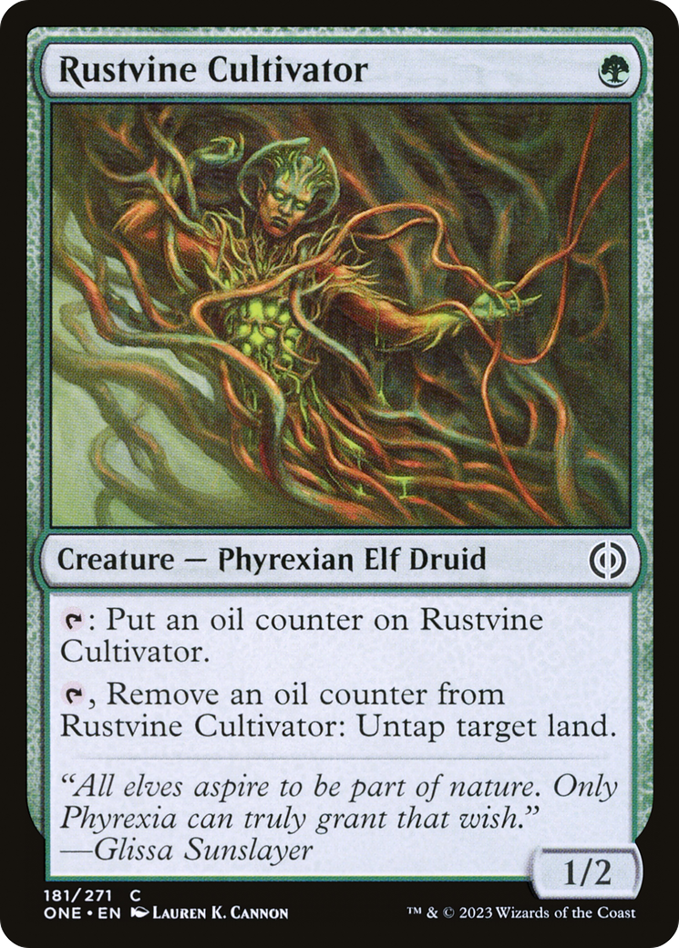 Rustvine Cultivator [Phyrexia: All Will Be One] | Good Games North