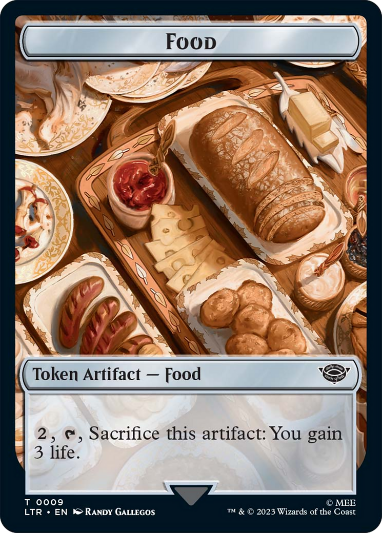 Food (09) // Treasure Double-Sided Token [The Lord of the Rings: Tales of Middle-Earth Tokens] | Good Games North