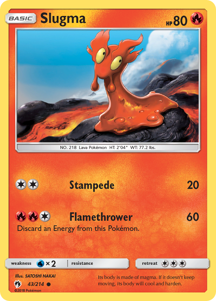 Slugma (43/214) [Sun & Moon: Lost Thunder] | Good Games North